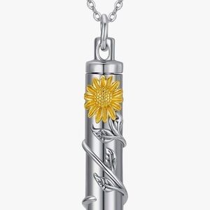 🌻 Sunflower Memorial Ashes Necklace 🌻